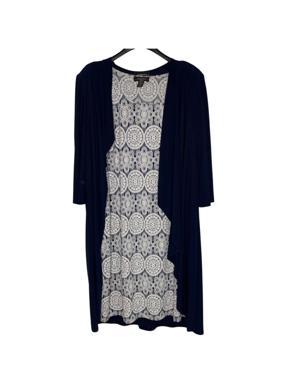 R&M Richards Floral Shift Dress with Duster Topper Sz 18W 2 Piece Set